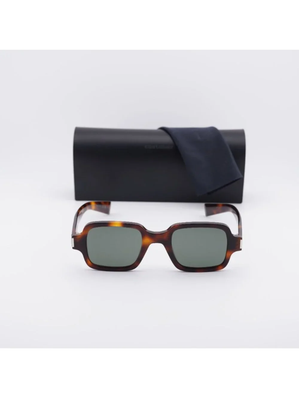 Saint Laurent SL720 003 Rectangle Sunglasses - Havana / Grey